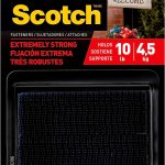 Scotch Mounting, Fastening & Surface Protection RFD7091 Interlocking Fasteners Strips, 4, Black, 2 count